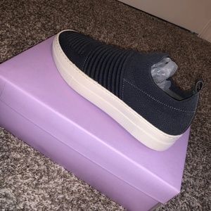 Madden Girl Grey Knit Slip-on Sneakers